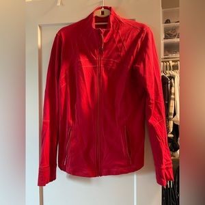Lulu define jacket, red luon material